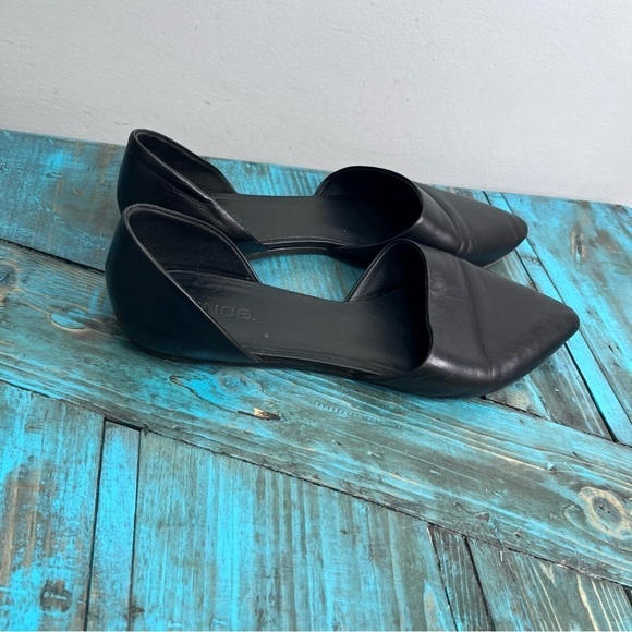 VINCE Nina Leather D'Orsay Flats Size 9.5 - Picture 9 of 9